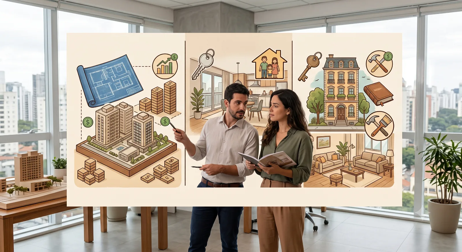 Imóvel na planta, novo ou usado: qual escolher na primeira compra