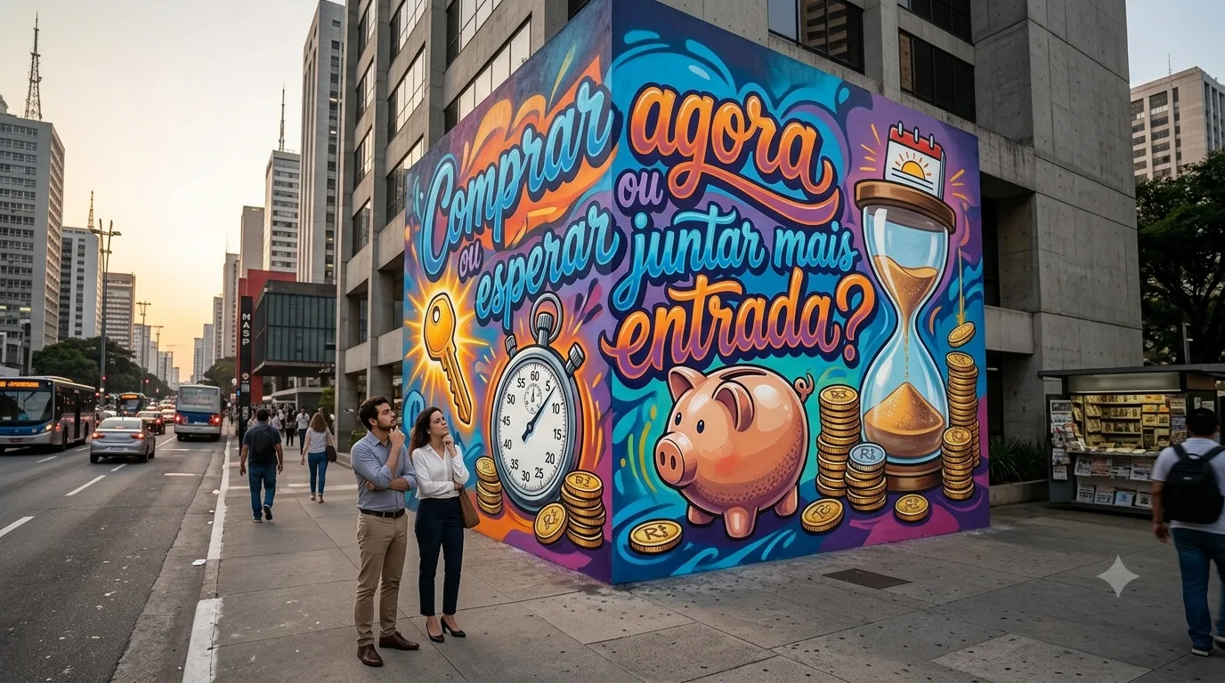 Comprar agora ou esperar para juntar mais entrada?